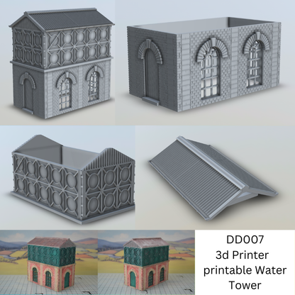 The Water Tower - 3D printable digital download - DD007