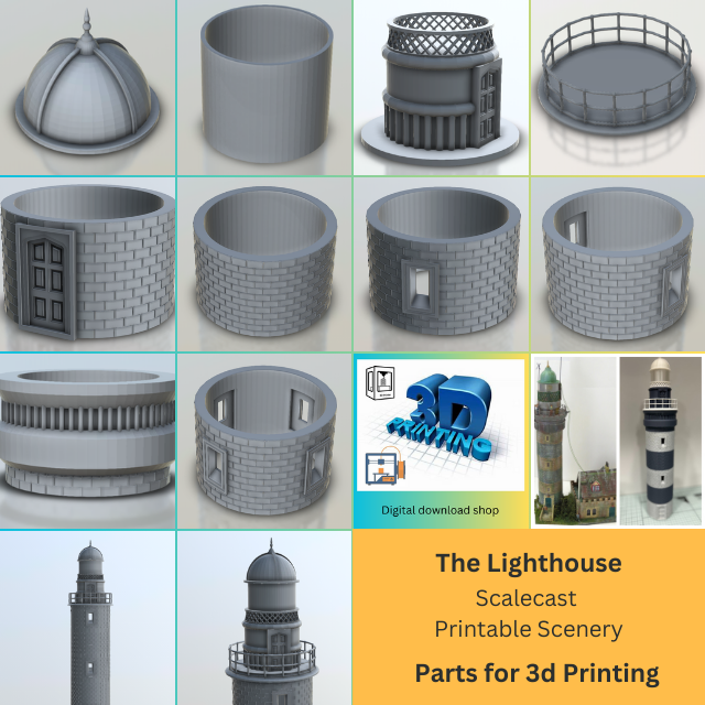 The Lighthouse - 3D printable digital download - DD013 – ScaleCast
