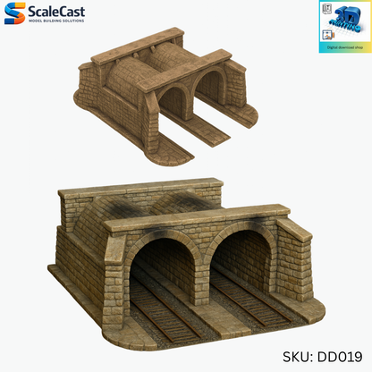 Model Railway Twin Tunnels DD019