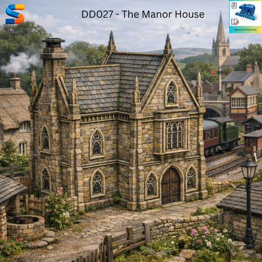 The Manor House 3d Printable Model DD025