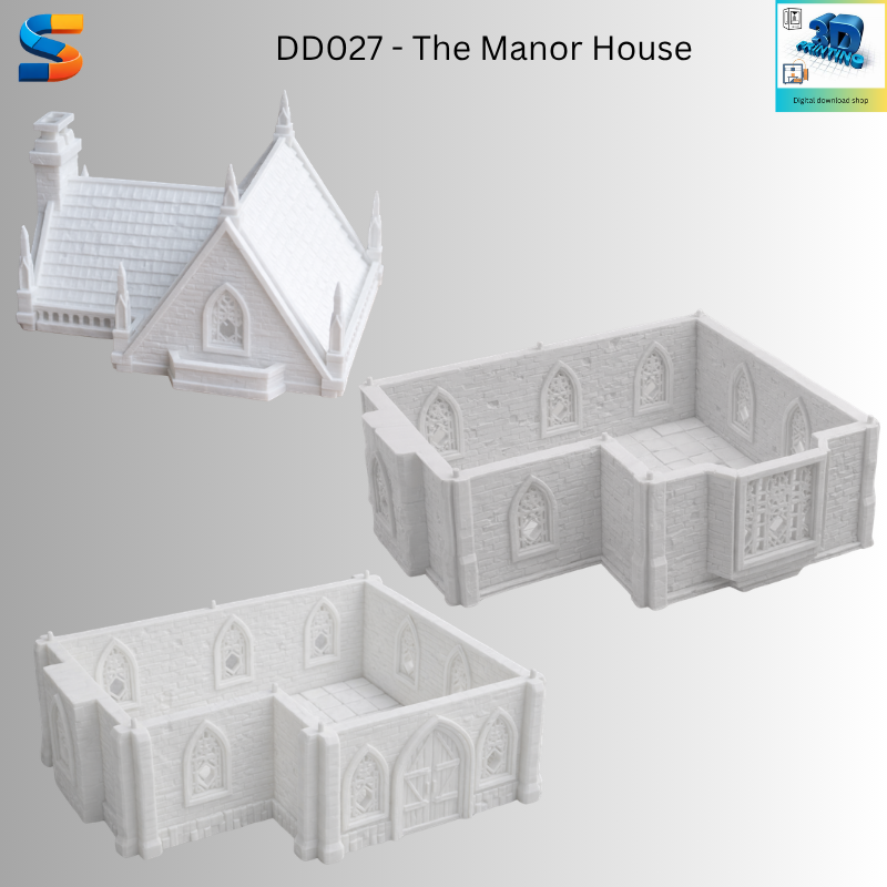 The Manor House 3d Printable Model DD025