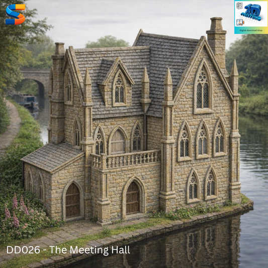 The English Meeting Hall 3d Printable Model DD026