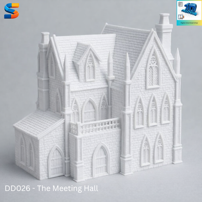 The English Meeting Hall 3d Printable Model DD026