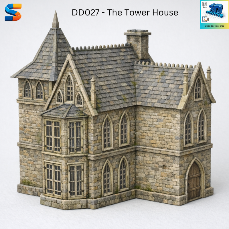 The Tower House 3d Printable Model DD027