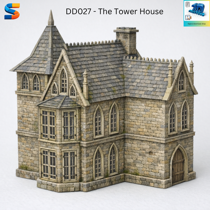 The Tower House 3d Printable Model DD027