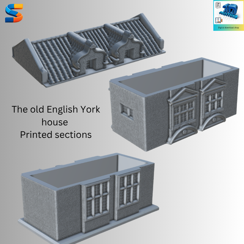 Traditional York Brick Townhouse – 3D Printable STL -  DD030
