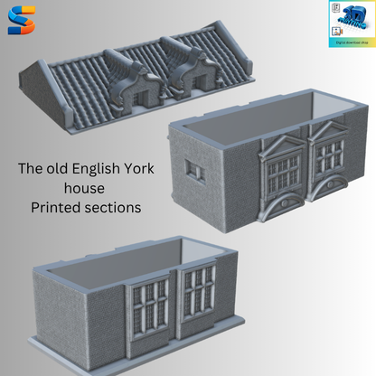 Traditional York Brick Townhouse – 3D Printable STL -  DD030