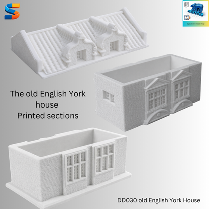 Traditional York Brick Townhouse – 3D Printable STL -  DD030