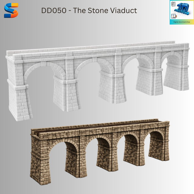 The Stone Viaduct 3d Printable Model DD050