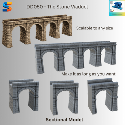 The Stone Viaduct 3d Printable Model DD050