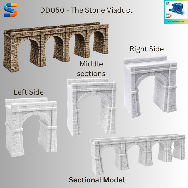 The Stone Viaduct 3d Printable Model DD050