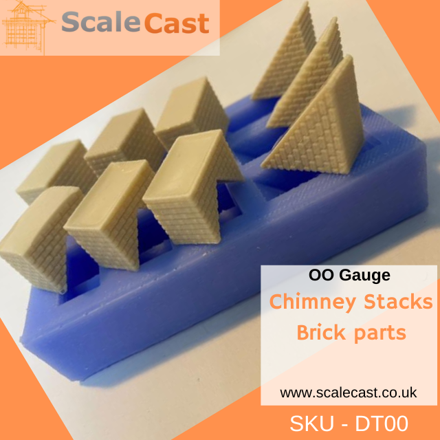 DT00 Chimney Base Sections - OO Gauge