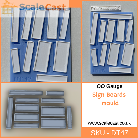 DT47 Sign Boards mould - OO Gauge