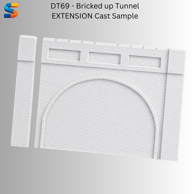 Double Track Bricked up  Tunnel with Extensions and pillar- DT69