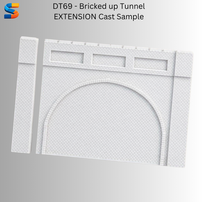 Double Track Bricked up  Tunnel with Extensions and pillar- DT69