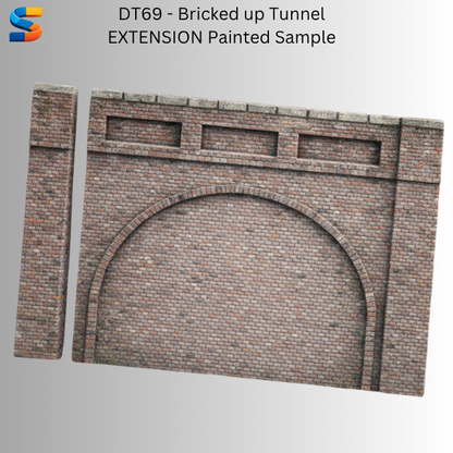 Double Track Bricked up  Tunnel with Extensions and pillar- DT69