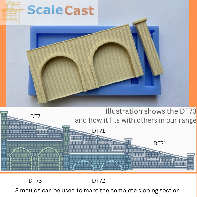 DT73 Lineside Large Base Section Brick Base with Pillar