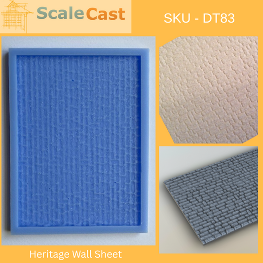 DT83 Heritage Wall Sheet Mould - OO Scale