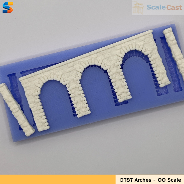 Model Railway Triple Arches Casting Mould DT87
