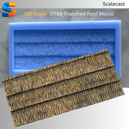 Thatched Roof Mould For Model Railway Scenery DT89