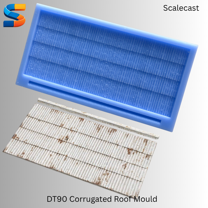 Corrugated Steel Mould For Model Railway Scenery DT90