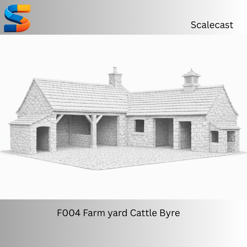 The Farm Yard Cattle Byre 3d Printable Model F004