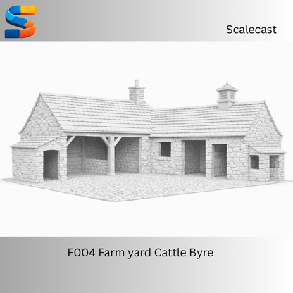 The Farm Yard Cattle Byre 3d Printable Model F004