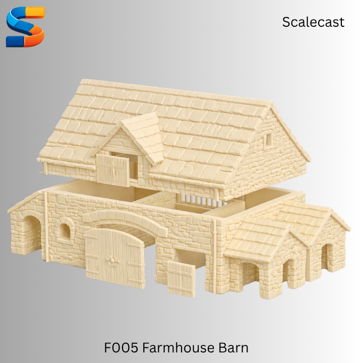 The Farm Yard Stone Barn 3d Printable Model F005