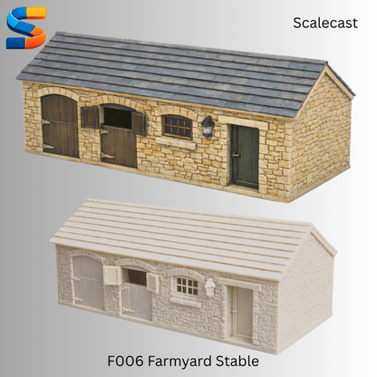 Farmyard Stone Stable 3d Printable Model F006
