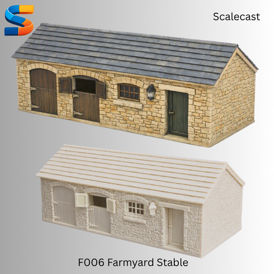 Farmyard Stone Stable 3d Printable Model F006