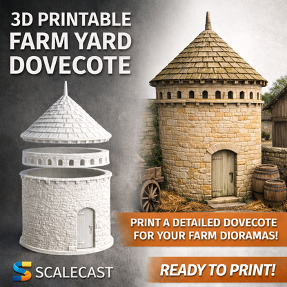 Farm store & Dovecote 3d Printable Model F007