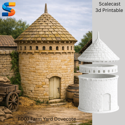 Farm store & Dovecote 3d Printable Model F007