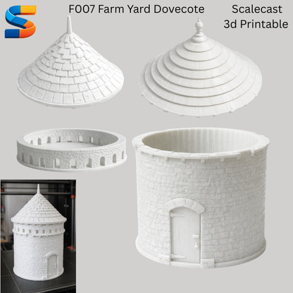 Farm store & Dovecote 3d Printable Model F007