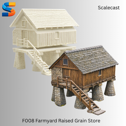 Old Farmyard Raised Grain Store F008
