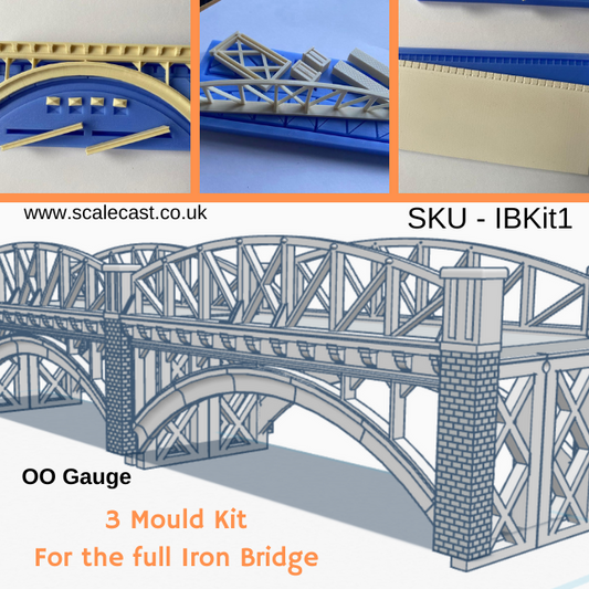 Iron Bridge 3 Mould Kit for model railways - OO - IBKit1