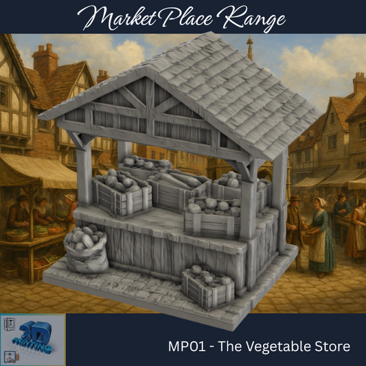 The Market Place - The Vegetable Store - Printable MP01