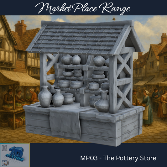 The Market Place - The Pottery Store - Printable MP03