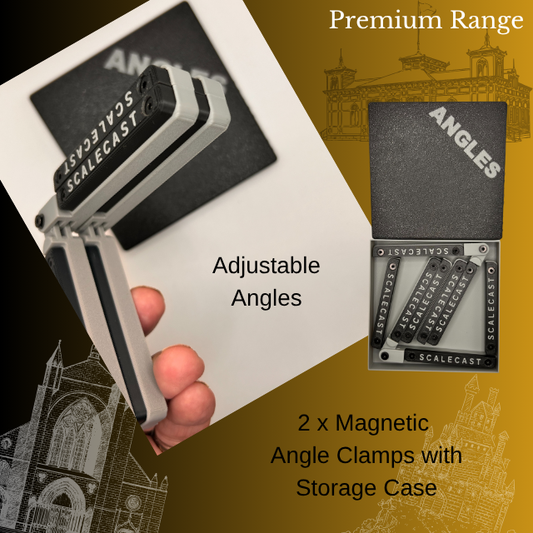Magnetic ANGLES Clamps - 2 sets - For model construction MAG2a