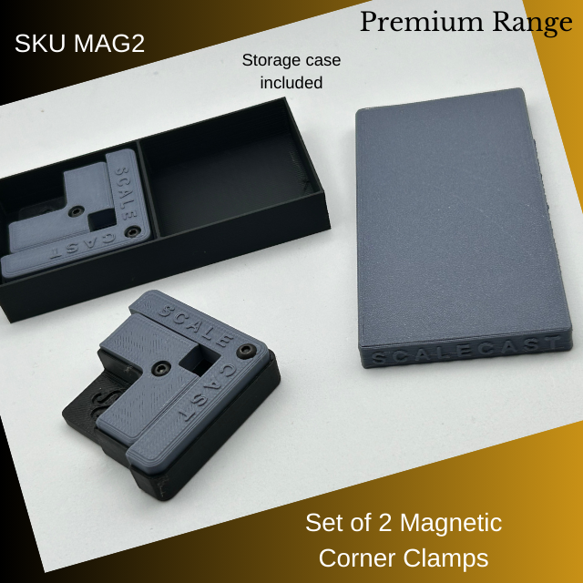 NEW Magnetic Corner Clamps - 2 sets - For model construction MAG2c