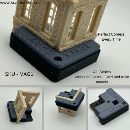 Magnetic Corner Clamps - 1 Set For model railway scenery construction