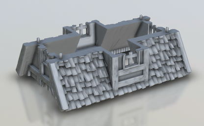 Greystoke - Ponteland House GV02 printable model 28mm and HO/OO scale