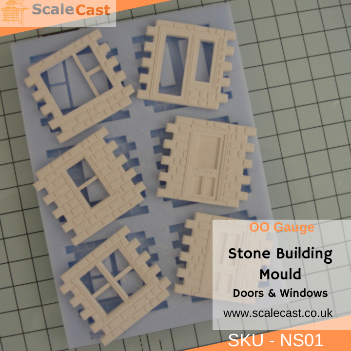 Model Railway Stone building mould NS01 OO Scale