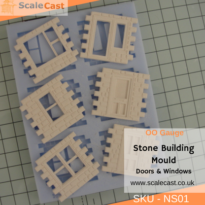 Model Railway Stone building mould NS01 OO Scale