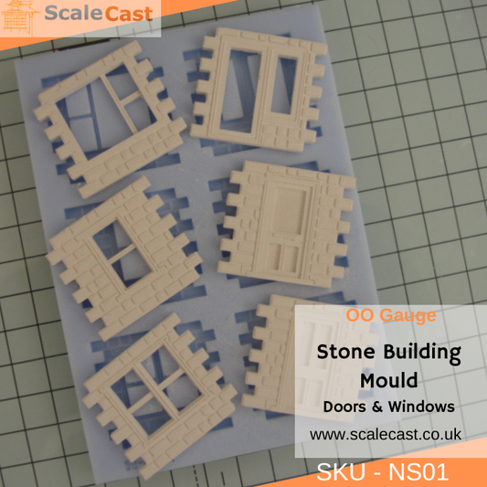 Model Railway Stone building mould NS01 OO Scale