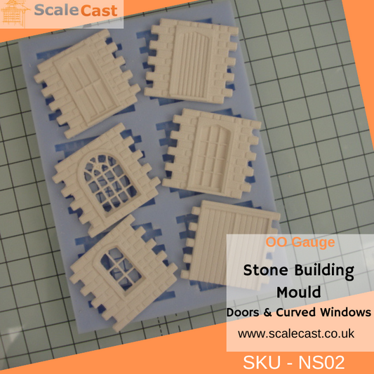 Model Railway Stone building mould NS02 OO Scale