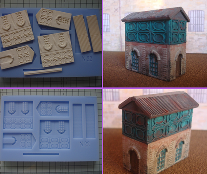 N22 N Gauge Water Tower Mould - For Model Railway Scenery
