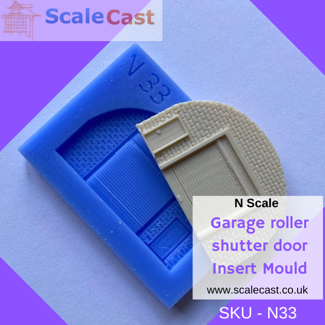 N Gauge Roller Shutter Door Closed Tunnel Insert - N33