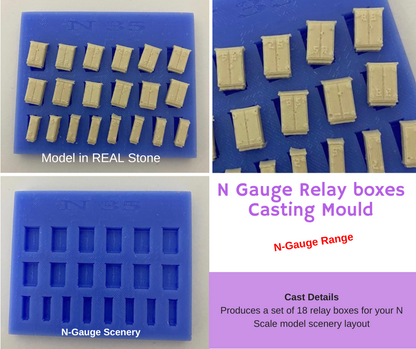 N35 N Gauge Relay boxes mould - for model Railways