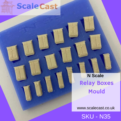 N35 N Gauge Relay boxes mould - for model Railways