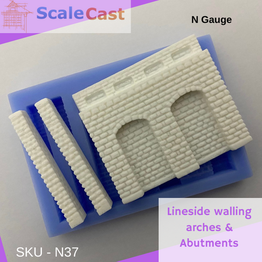 N Gauge Lineside Walling Arches & Abutments - N37